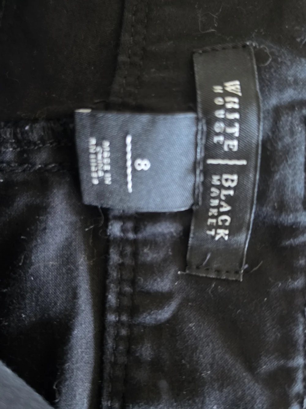 White House Black Market Black Button-Accent Shorts